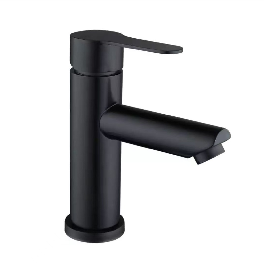 Manufacturer's Direct Sale Black Bathroom Faucet Stainless Steel Hot and Cold Basin Faucet