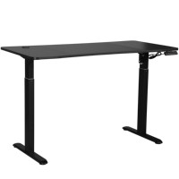Bureau debout électrique ergonomique à moteur unique Ada, réglable en hauteur, pour le travail au bureau et l'ordinateur, avec plateau de 55 pouces