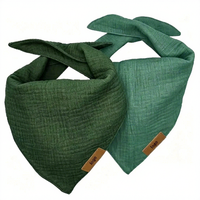 Bandana pour chien à carreaux écossais, logo personnalisé, en coton, écharpe pour animal de compagnie, réglable, violet et marron, faible MOQ, respirant, léger, vente en gros