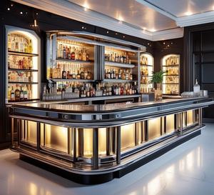 Mostrador de barra trasero comercial Muebles de barra Personalización Suministros de equipo de barra - Product Image 2