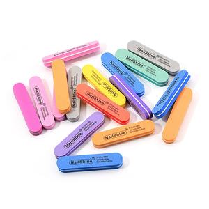 90x20mm Mini tampon dosya kısa tırnak törpüsü zımpara sünger Eva 9 renkler stok kum dosya ve tamponlar pembe - Product Image 5