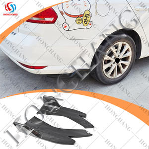 Honghang PP plastique Kit de carrosserie coin arrière pour universel Type D pare-chocs arrière <span class=keywords><strong>garde</strong></span> coin couverture 2 pièces Auto accessoires - Product Image 2