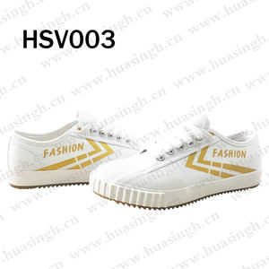 WCY，时尚白色全能户外帆布鞋印花标志学院风格硫化鞋HSV003 - Product Image 4