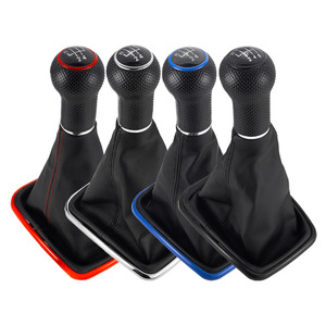 Car Gear <b>Knob</b> Leather 12mm 23mm Ergonomic For Vw Golf 4 Manual Transmission <b>Shift</b> <b>Knob</b> With Boot - Product Image 3