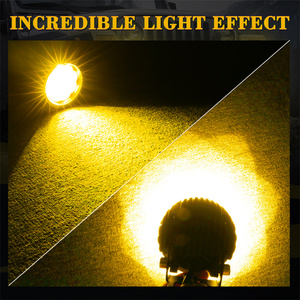 ไฟสปอร์ตไลท์ LED ขนาดเล็ก 3.5 นิ้ว 27 วัตต์ แบบมัลติฟังก์ชั่น สำหรับงานก่อสร้าง แสงแบบฟลัด/โฟกัส ป้องกันฝุ่น - Product Image 3