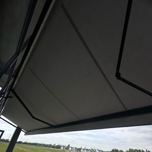 Auvent rétractable électrique à cassette intégrale en PVC super imperméable et anti-UV pour balcon, patio, jardin, café, terrasse, abri solaire - Product Image 1