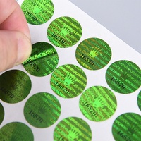 Etiqueta de código qr personalizada, etiqueta láser de holograma con número de serie aleatorio, pegatina antifalsa para protección de marca