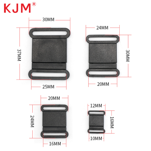 Factory Price Pom Recycled Nylon Adjustable Belt Buckle Lanyard Card Plastic Safety Breakaway Clip Quick Release Buckle