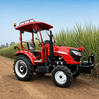 Tractor Agrícola Confiable de 80HP 4x4 con Cabina con Aire Acondicionado, Fuerte Presión Hidráulica, Alta Capacidad de Elevación y Tareas Agrícolas Modernas