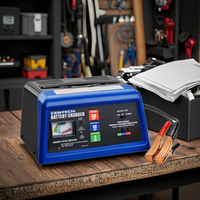 Chargeur de batterie de voiture automatique portable multi-appareils OEM certifié ETL 2/10A 50A 3 étapes 6V/12V/110V avec démarrage du moteur