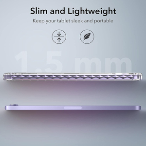 Ốp lưng bảo vệ TPU mềm siêu trong suốt chống rơi cho Apple <span class=keywords><strong>Mini</strong></span> 6, vỏ bảo vệ kèm giá đỡ bút TPU PC cho <span class=keywords><strong>iPad</strong></span> <span class=keywords><strong>Mini</strong></span> 6 8.3 - Product Image 4