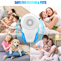 BolerGifts Répulsif Écologique Ultrasonique ABS Contre les Nuisibles, Anti-Moustiques Intérieur/Extérieur, Dispositif Électrique Anti-Souris et Serpents 50-100