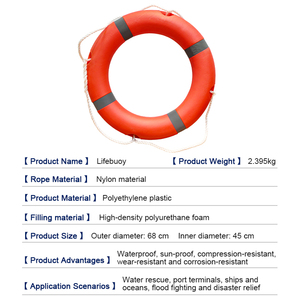 Corde flottante et anneau <span class=keywords><strong>de</strong></span> sauvetage Lifebelt, équipement <span class=keywords><strong>de</strong></span> survie aquatique, polyéthylène, diamètre 450 mm, fabriqué au Shandong - Product Image 3