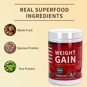 Polvo para Aumentar de Peso Más Vendido 500g - Chocolate, 1600 Calorías, Ganador de Masa con Sabor Natural para Aumentar Masa Muscular y Entrenamiento de Fuerza - Product Image 4