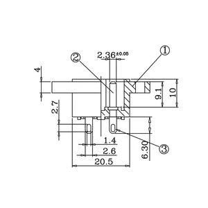 2.5A250V C8 <strong>Connector</strong> 2P Power <strong>Socket</strong> <strong>Adapter</strong> Outlet JR-201-1A - Product Image 5