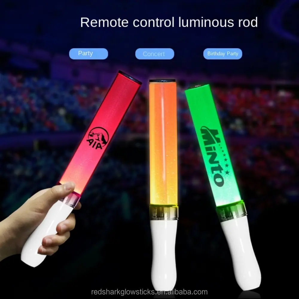 Japan and South Korea high-end concert LED 15 color glow stick button color-changing glow stick can be customized remote control