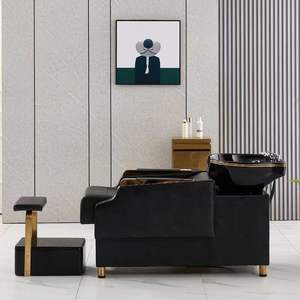 Sillón de Barbería Profesional de Diseño Moderno y Lujoso con Lavabo para Salón de Belleza - Product Image 4