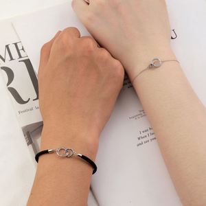 Dylam New Arrival Boyfriend Girlfriend Gift Trendy Designer S925 Silver 5A CZ Minimalism Charms <b>Couple</b> <b>Bracelets</b> - Product Image 3