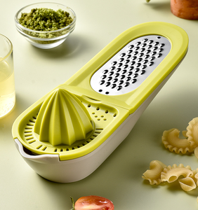 Presse-agrumes manuel en plastique Mixwares 3 en 1 avec logo personnalisé pour presser les agrumes, zester et préparer les aliments - Product Image 5