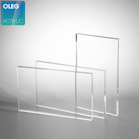 Feuille acrylique transparente OLEG pour découpe laser, plaque d'isolation en plexiglas