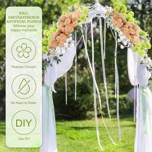 Planta Artificial de Eryngo de Tallo Largo Hecha a Mano con Flores Artificiales y Follaje de Plástico para Decoración Floral de Interiores - Product Image 2