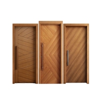 Porte intérieure en bois plaqué personnalisée, porte de salle de bain en WPC, porte de chambre à coucher en bois massif, porte de chambre à coucher moderne, porte intérieure en MDF pour la maison