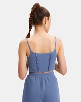 Ensemble de sport décontracté 2 pièces pour femme, col en V, sans manches, taille élastique, jogging, grande taille XL, respirant, séchage rapide, 100% coton