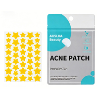 AUSLKA Beauty Patchs Hydrocolloïdes Étoile Authentiques pour l'Acné, Patchs Invisibles pour Boutons et Imperfections, Marque Privée pour Tous Types de Peau