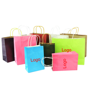 Custom Art Paper Shopping Bags Reusable Take-Away Food Party Gift Laminated Your Own Logo Christmas Shoes & Clothing Packaging - Product Image 1