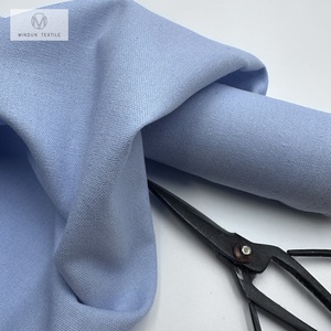 Tela textil Mindun para prendas de vestir, hogar, ecológica, tejida, ligera, mezcla de poliéster, <span class=keywords><strong>lino</strong></span> y <span class=keywords><strong>lino</strong></span> sintético, tela blanca sólida para camisas. - Product Image 2