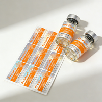 Étiquettes en vinyle personnalisées de qualité supérieure, imperméables, résistantes à la chaleur, avec adhésif puissant et forme personnalisée pour flacons en verre de 3 ml, 5 ml, 10 ml