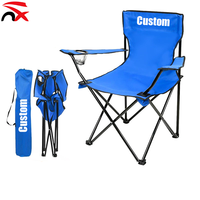 Chaise de camping pliable en tissu Oxford légère, imperméable et personnalisable pour l'extérieur, avec sac de transport