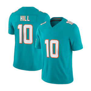 เสื้อฟุตบอลมีอามีสำหรับผู้ชาย หมายเลข 10 ไทรีค ฮิลล์ 1 ทัว ทาโกเวลัว 17 เจย์เลน วอเดิล 13 แดน มาริโน แบบนักกีฬา สามารถปรับแต่งได้ - Product Image 2