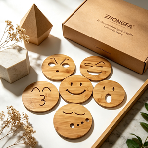 Bandeja Redonda Personalizada de Madera de Haya de 600 mm de Diámetro con Acabado Liso y Recubrimiento Natural, Bandeja Ecológica para Servir, Suministro Directo de Fábrica - Product Image 6