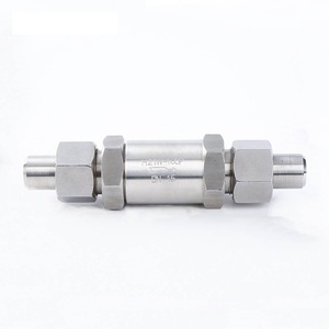 Vanne de retenue fendue COVNA en acier inoxydable 304/316/316L, raccords NPT BSP G, soudure bout à bout - Product Image 1