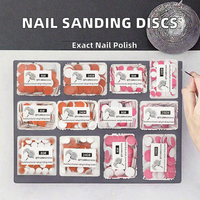Disques abrasifs pour ongles 80/240 grains, 100 pièces/boîte, papier de verre de remplacement avec roulements de 15/20/25 mm pour le nail art
