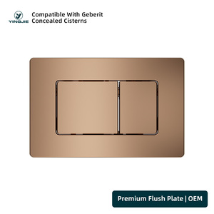 Plaque de commande à double chasse pour réservoir de toilettes encastré, 38 mm, en acier inoxydable, économie d'eau, pour <span class=keywords><strong>Geberit</strong></span> - Product Image 1