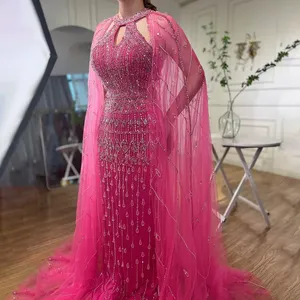 Serena sirena della collina abiti da sera con perline abiti da sera abiti per feste arabe 2024 LA71817 personalizzati - Product Image 4