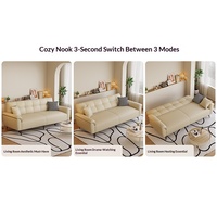 Direkt vom Hersteller 2026 Neues Modernes Minimalistisches Faltbares Kratzfestes Stoff-Sofabett Multifunktionales Doppelnutzungs-Wohnzimmersofa