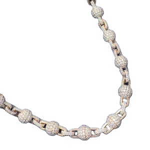 Cadena Cubana de Alta Calidad, Estilo Urbano, con Moissanita, para Uso Unisex, Disponible a Precio de Exportación - Product Image 2