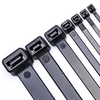 Ties Zip Intermediate 40 Lbs Custom Printed Plastic Cable Ties Polyamide 6.6 Standard Self-locking Nylon Wire Zip Ties