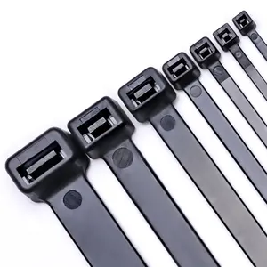 Intermediate 40 lbs custom printed plastic cable ties polyamide 6.6 standard self-locking nylon wire zip ties