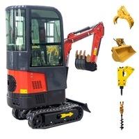 Excavatrice sur chenilles diesel haute performance de 1,8 tonne pour l'Europe, fabrication chinoise, pour travaux de terrassement