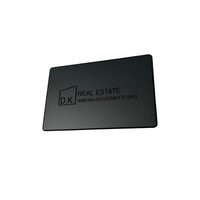 Luxuriöse Spiegel-Schwarzmetall Digitale Visitenkarte mit NFC-Chip aus Edelstahl für Marketingzwecke