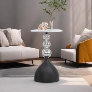 Table console moderne de luxe en pierre, réglable en hauteur, pour villa, hôtel, chambre, <span class=keywords><strong>salle</strong></span> à <span class=keywords><strong>manger</strong></span>, salon et table d'appoint de canapé - Product Image 2