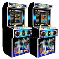 Borne d'arcade de combat rétro classique Tekken et Street Fighter, 17 pouces, 2 joueurs, personnalisable, en anglais, à monnayeur, mini borne verticale