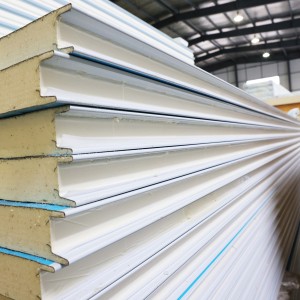 50mm 설치하기 쉬운 콜드 룸 패널 현대 PU 샌드위치 패널 창고 용 콜드 룸 단열 패널 - Product Image 4