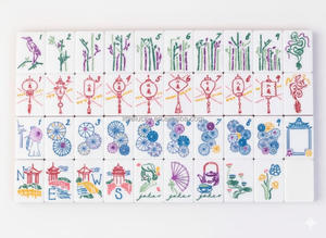 Tuiles de Mahjong Américain de Luxe, Fabrication OEM, Design Moderne en Acrylique Vert, Œuvres d'Art Mahjong Américain, Tuiles de Mahjong Classiques - Product Image 6