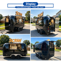 Camions de restauration mobiles personnalisés entièrement équipés, homologués aux États-Unis, type Step Van, à vendre, pour la vente de pizzas et de hot-dogs.