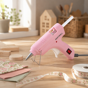 Pistolet à colle chaude 8W à faible consommation, 7 mm, chauffe rapide, anti-brûlure, mini-colleuse pour loisirs créatifs et bricolage pour enfants - Product Image 6